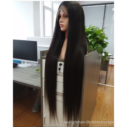Free sample Body Wave Wig Lace Front Human Hair Wigs Sunlight Pre Plucked Remy Baby Hair 150% Lace Front Wigs For Black Women